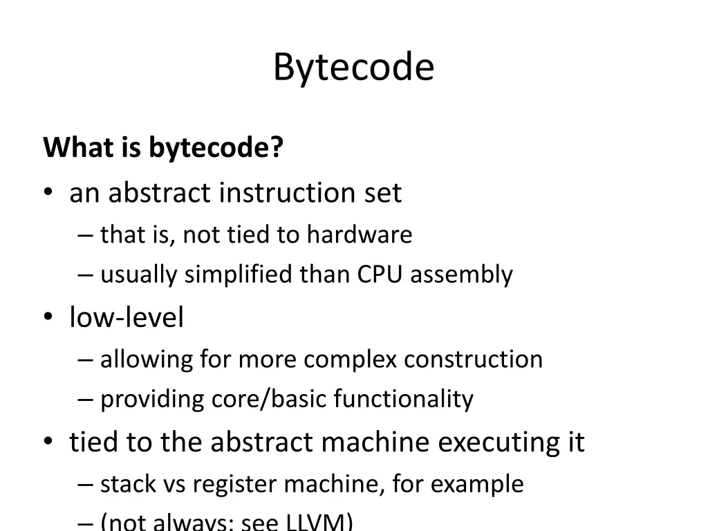 bytecode