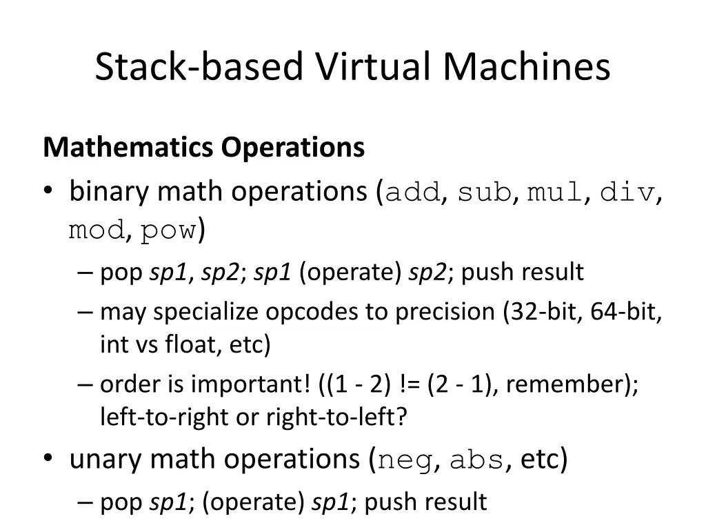 stack based virtual machines 3