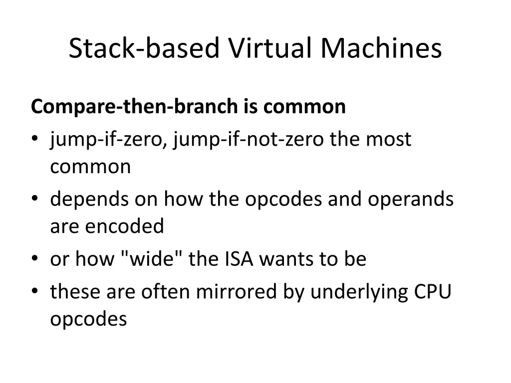 stack based virtual machines 7