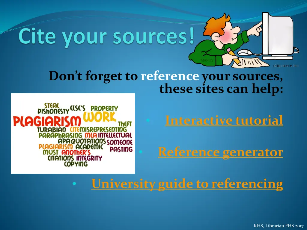 don t forget to reference your sources these