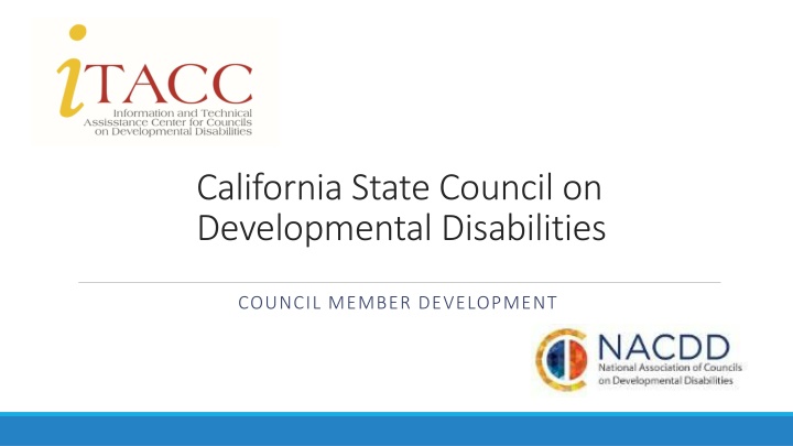 california state council on developmental
