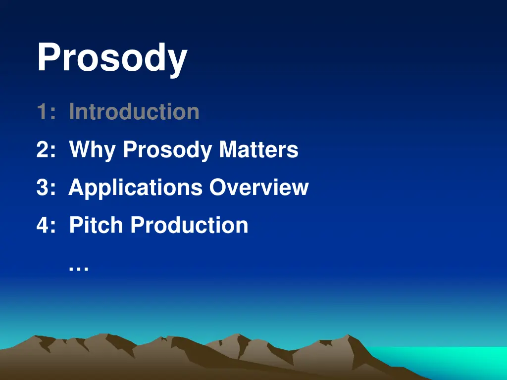prosody 1