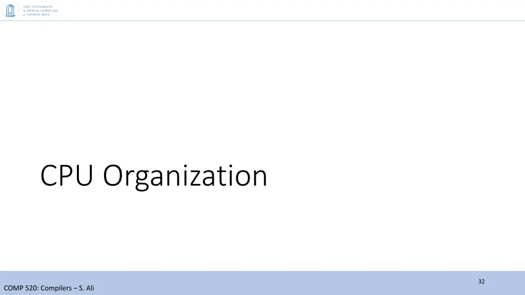 cpu organization