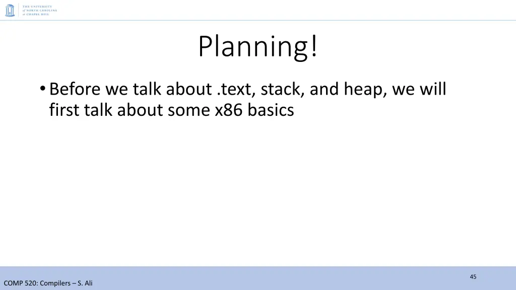 planning
