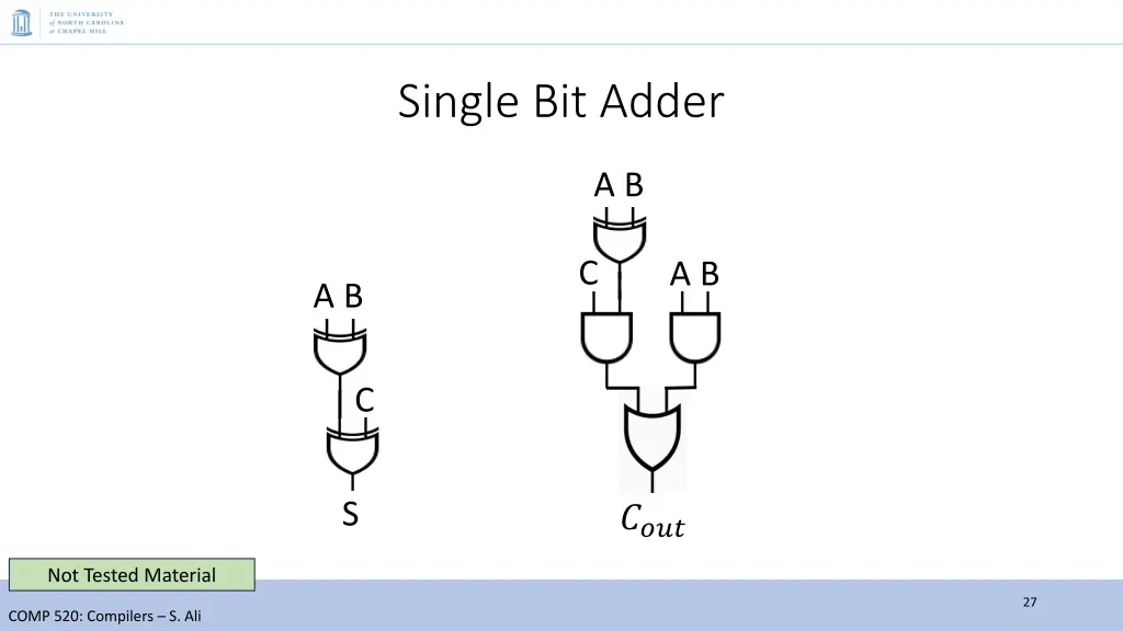single bit adder
