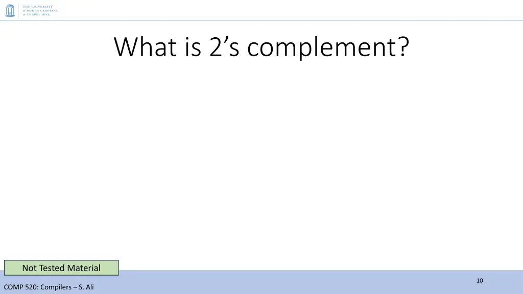 what is 2 s complement