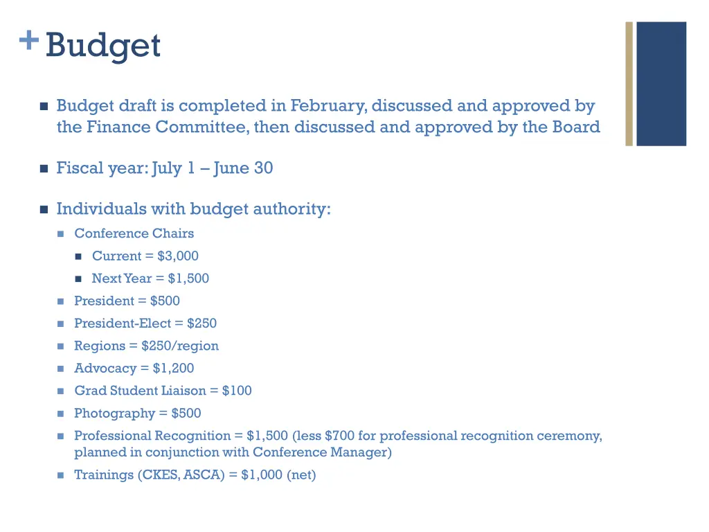 budget