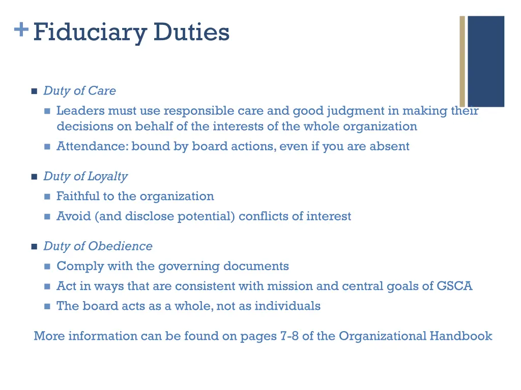 fiduciary duties