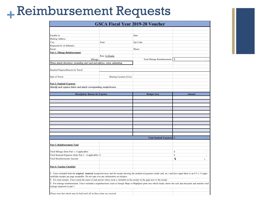 reimbursement requests 1