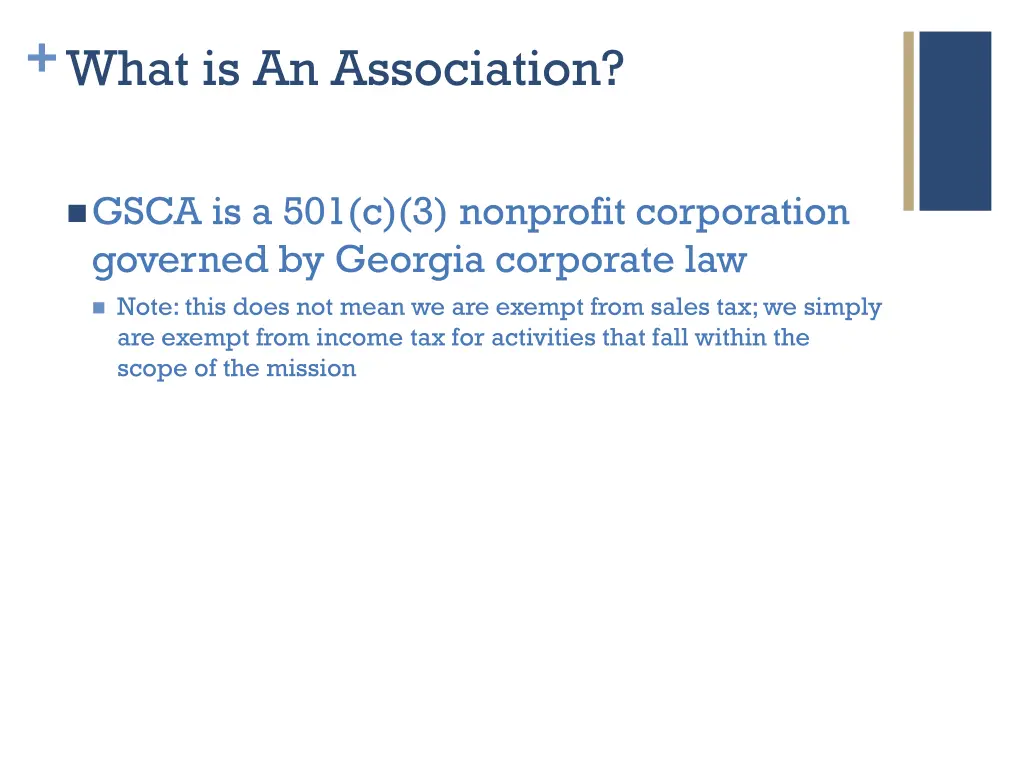 what is an association 1