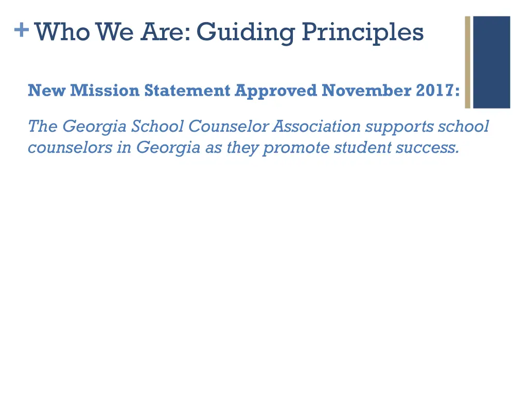 who we are guiding principles