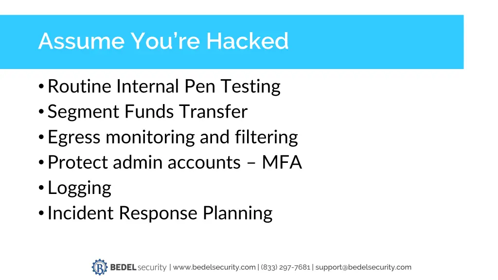 assume you re hacked
