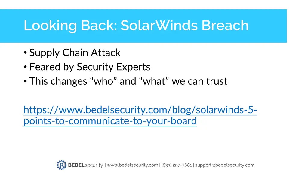 looking back solarwinds breach