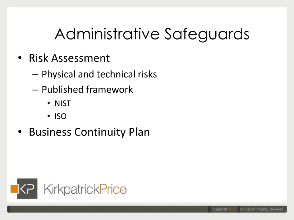 administrative safeguards 1
