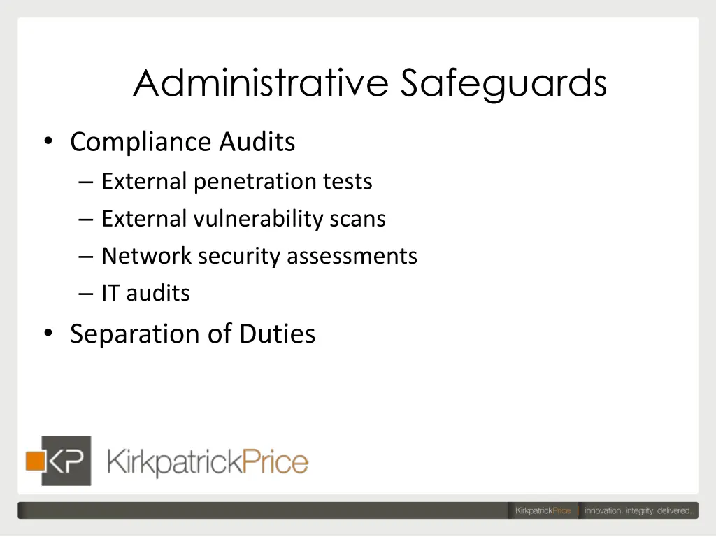 administrative safeguards 6