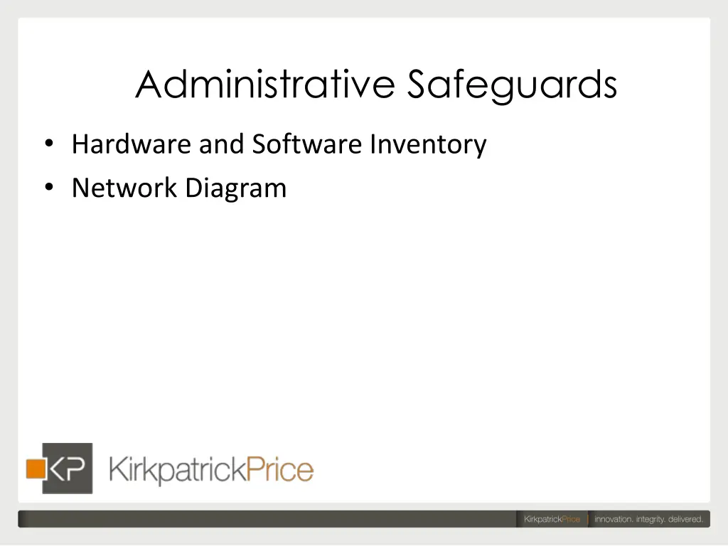 administrative safeguards