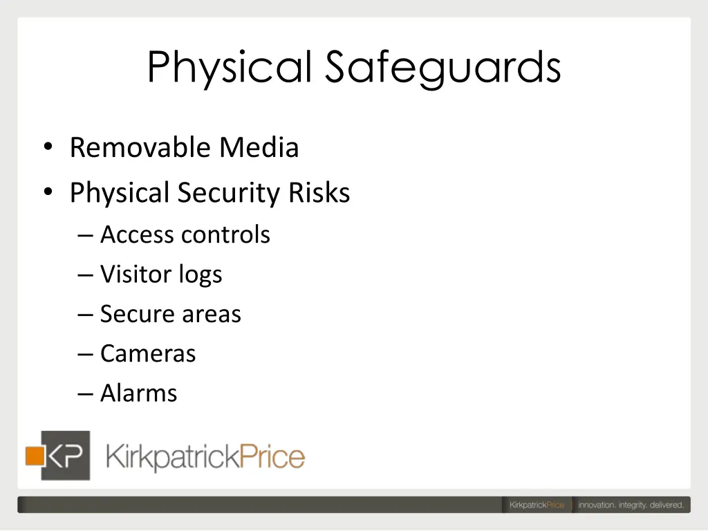 physical safeguards