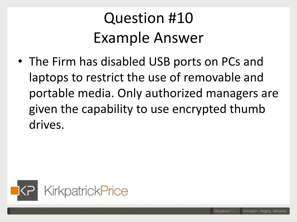 question 10 example answer