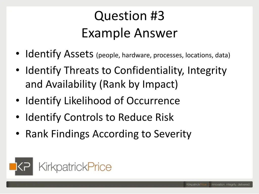 question 3 example answer
