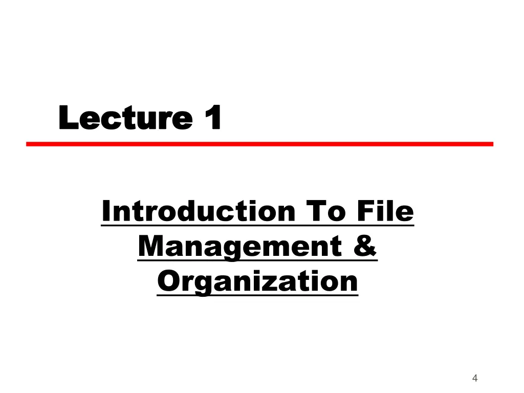 lecture 1 lecture 1