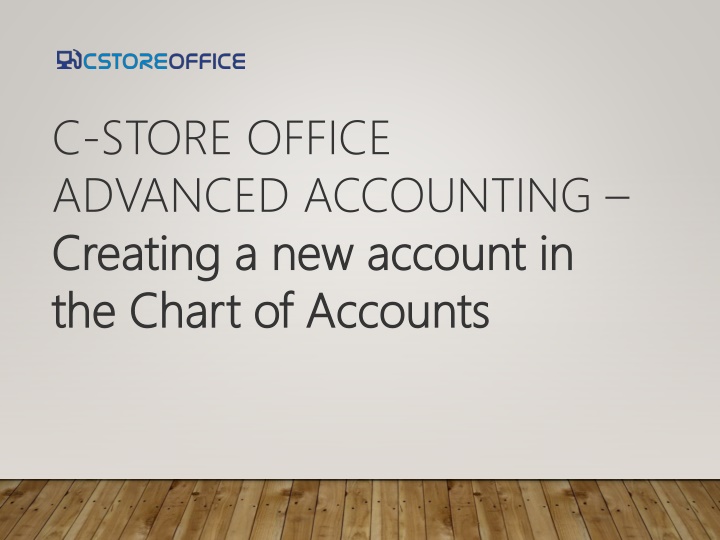 c store office advanced accounting creating