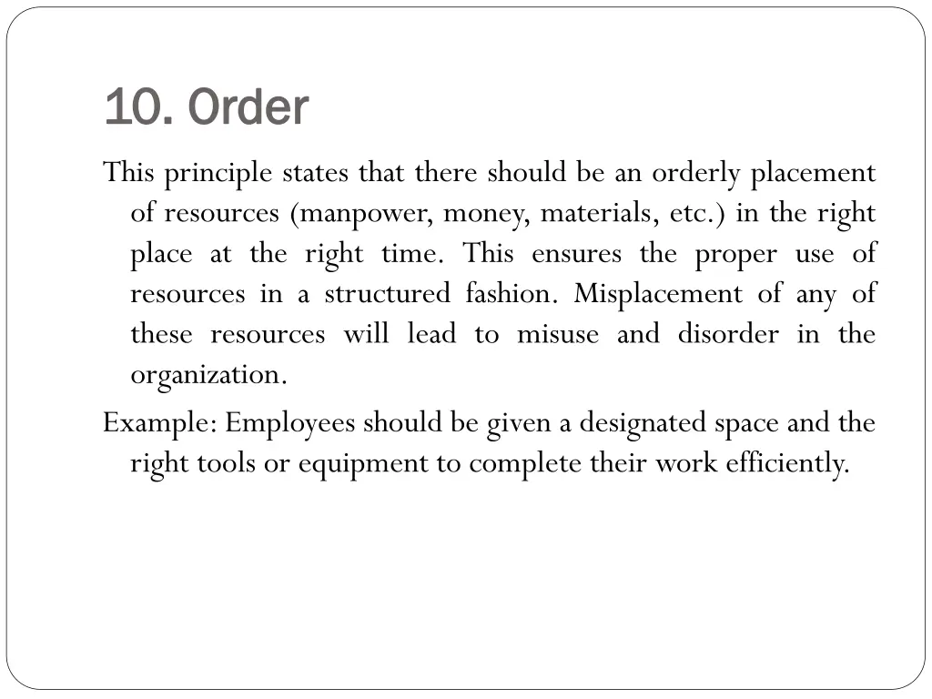 10 order 10 order