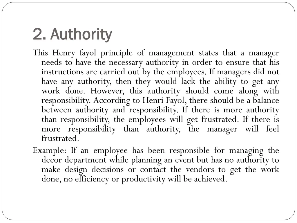 2 authority 2 authority this henry fayol