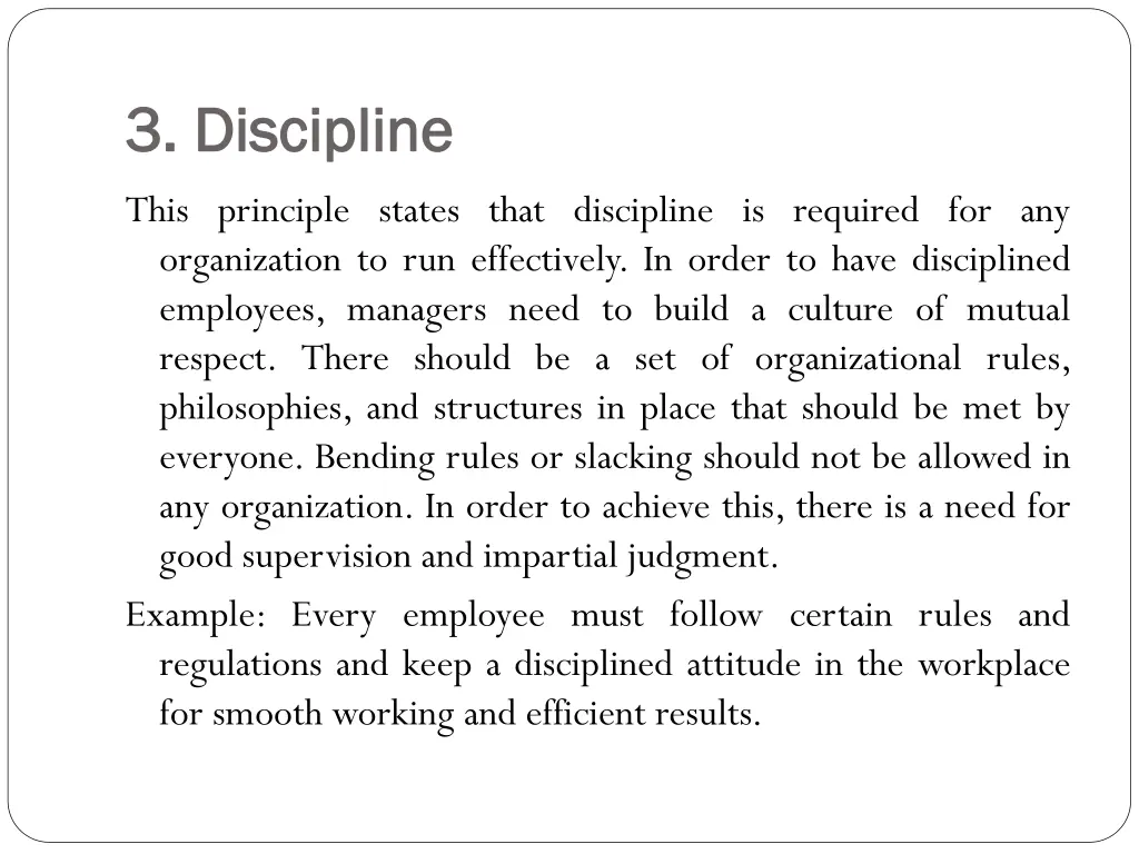 3 discipline 3 discipline