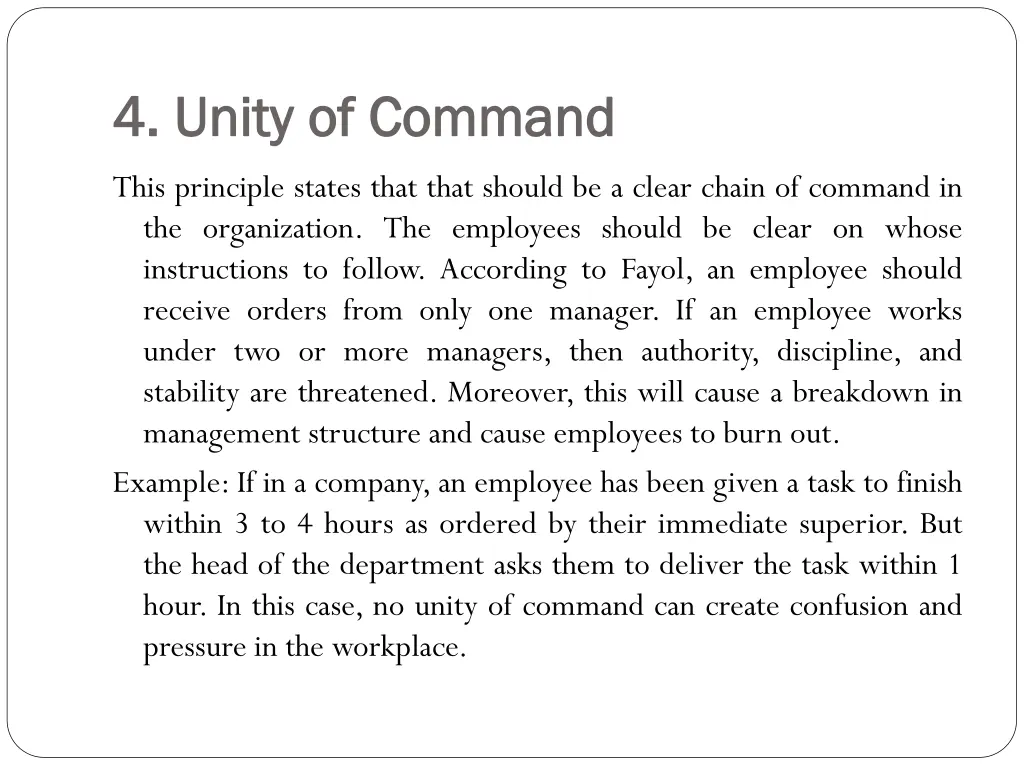 4 unity of command 4 unity of command