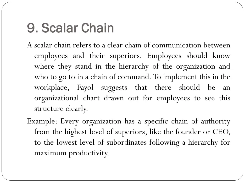 9 scalar chain 9 scalar chain