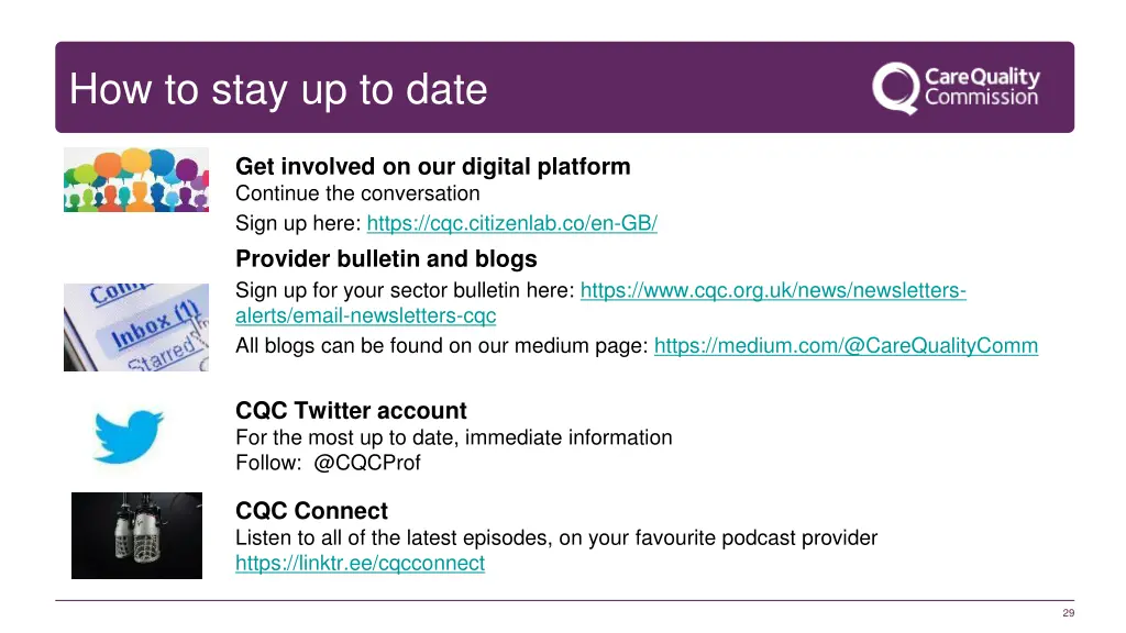 how to stay up to date