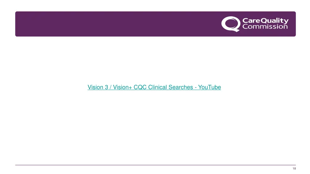 vision 3 vision cqc clinical searches youtube