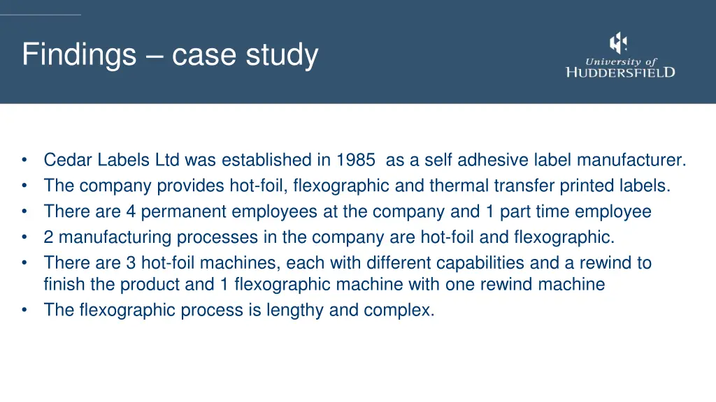 findings case study