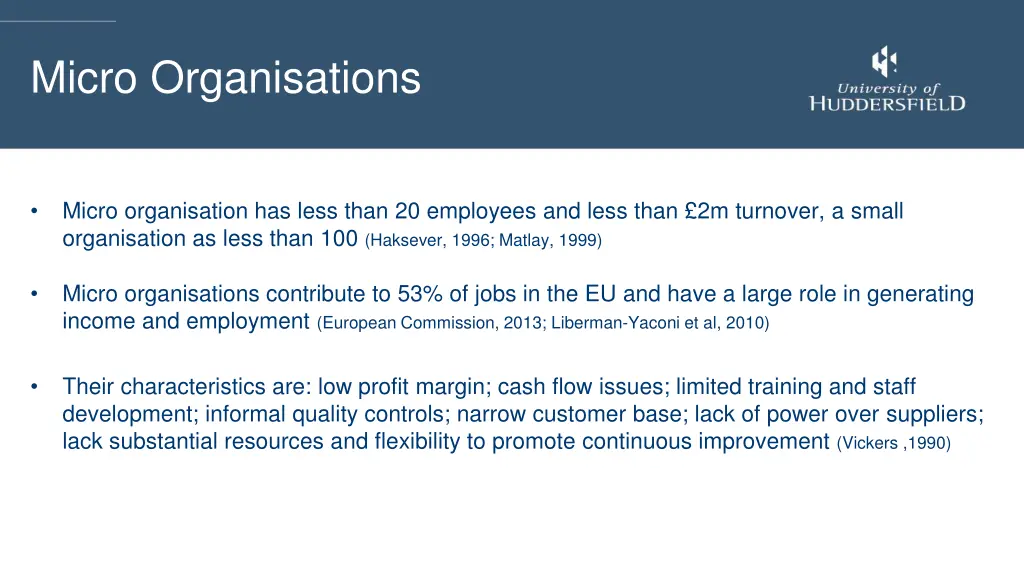 micro organisations