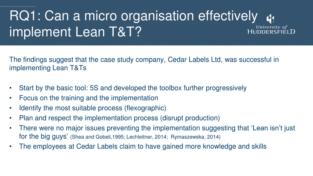 rq1 can a micro organisation effectively