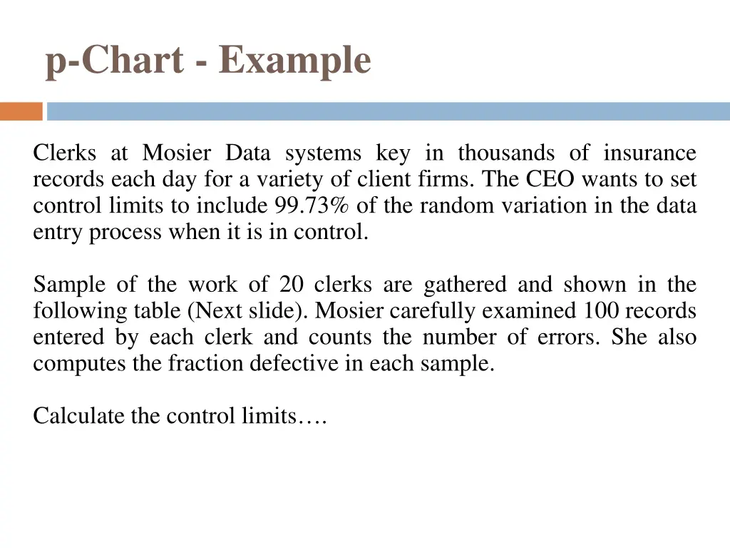 p chart example