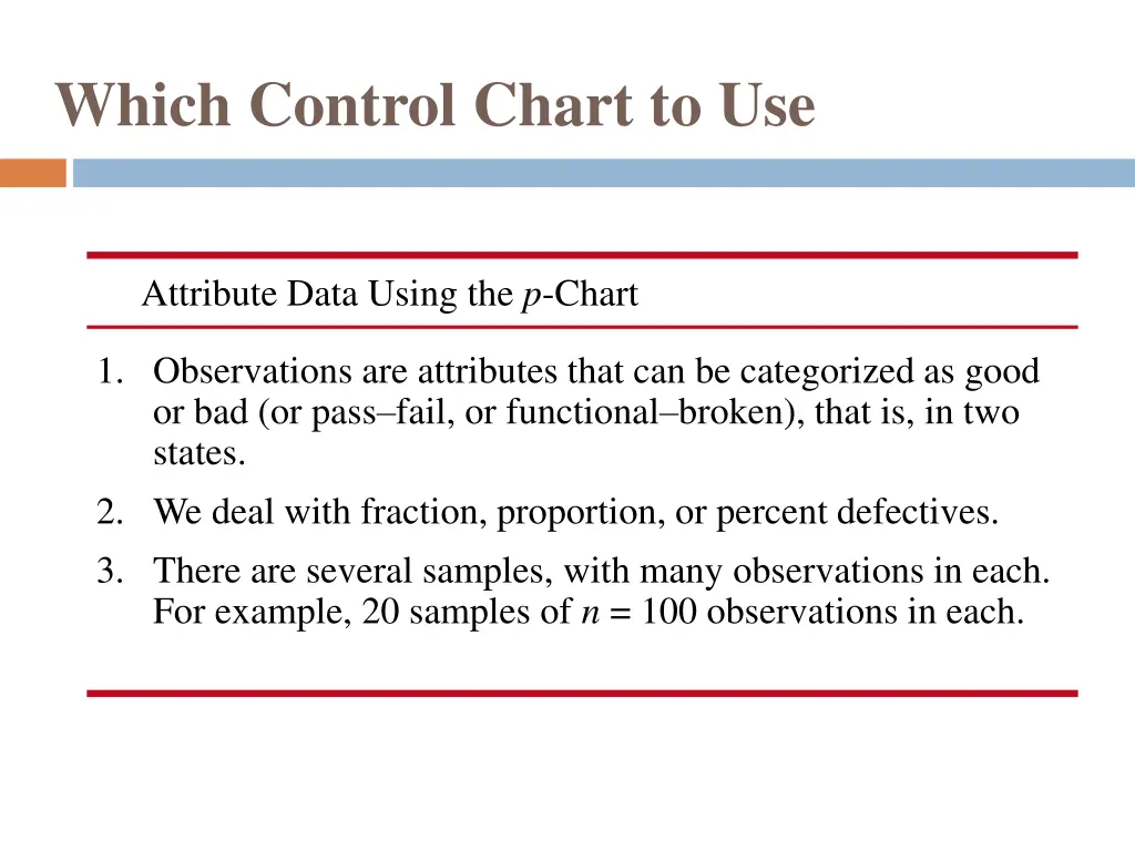 which control chart to use 1