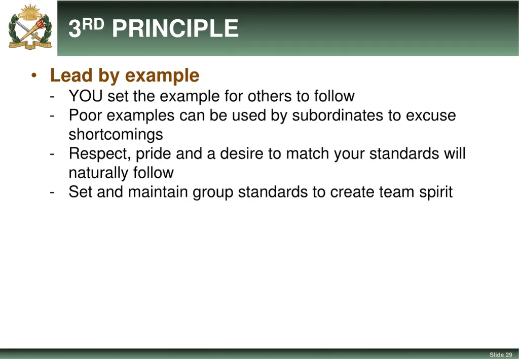 3 rd principle