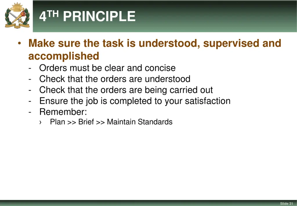 4 th principle