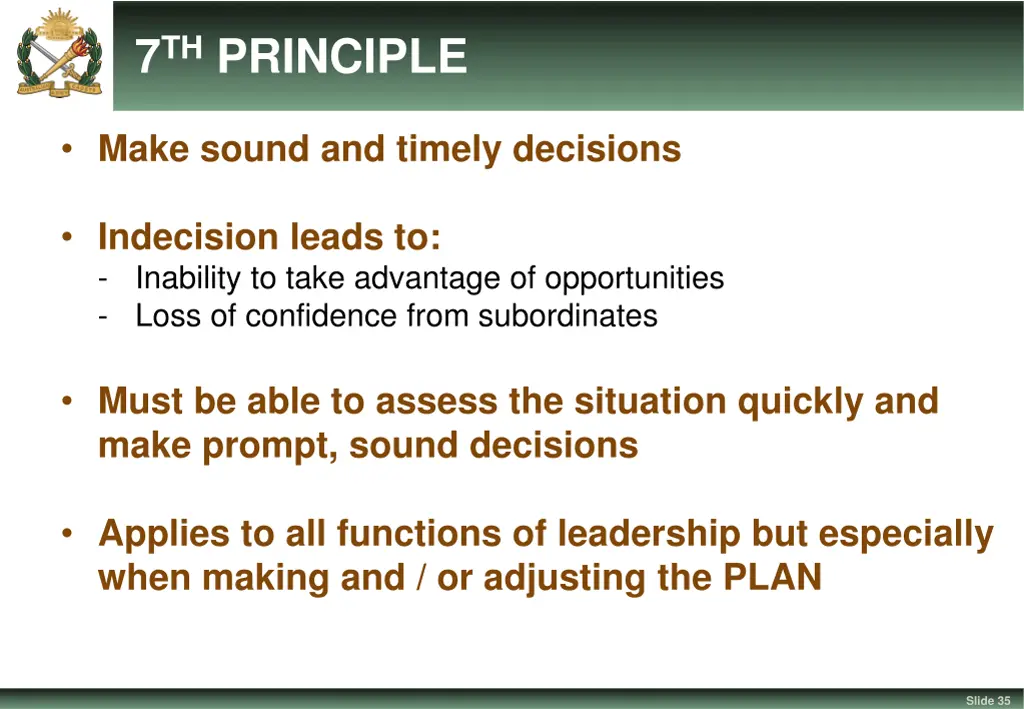 7 th principle