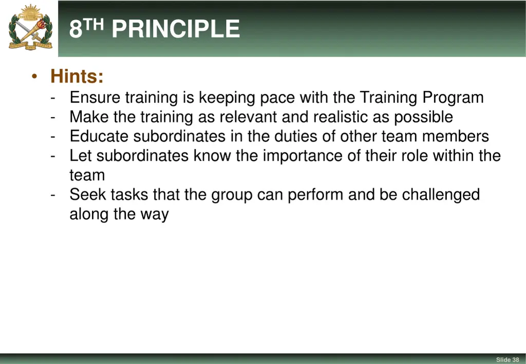 8 th principle 1