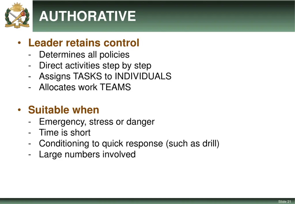 authorative