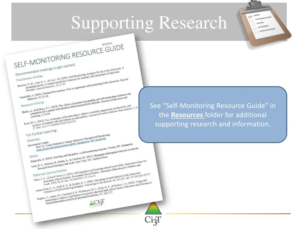 supporting research