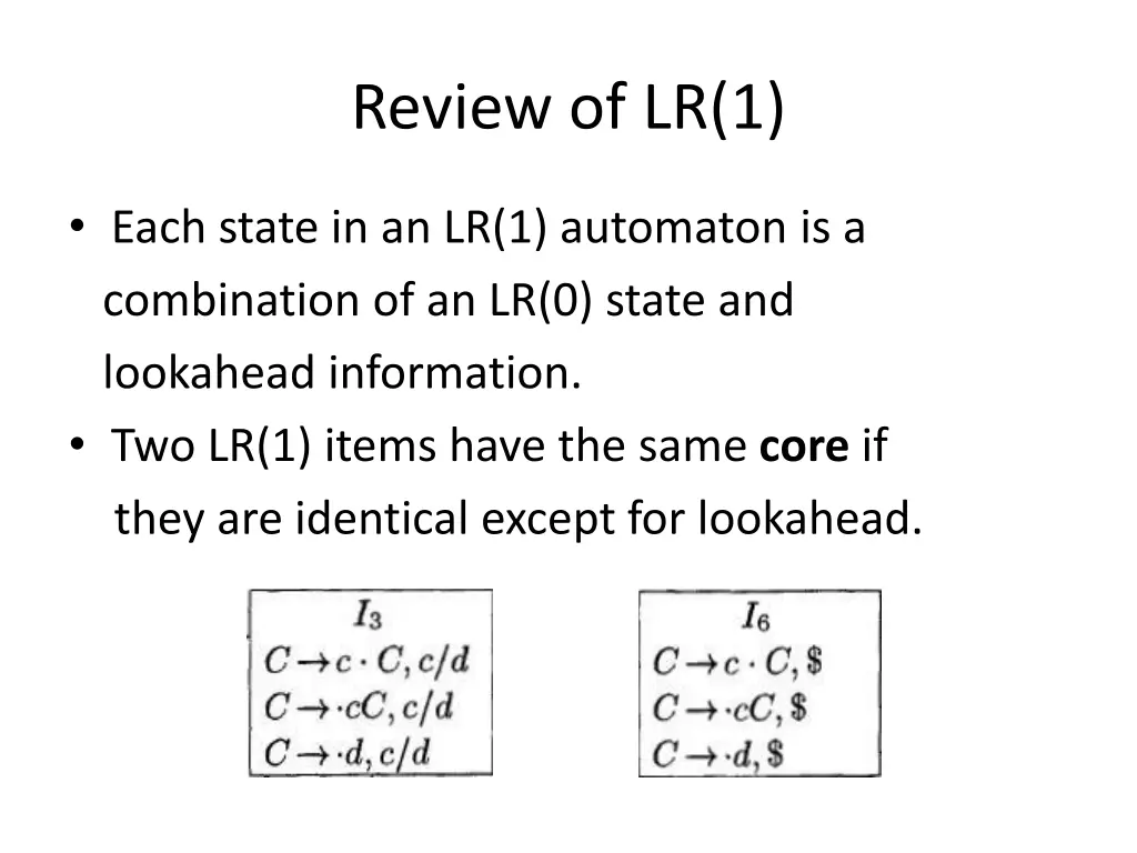 review of lr 1