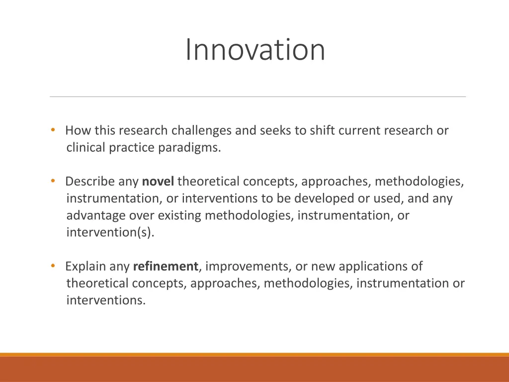 innovation