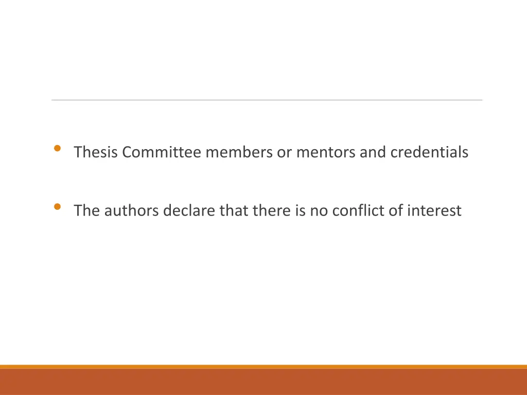 thesis committee members or mentors
