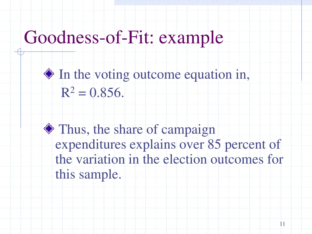 goodness of fit example 1