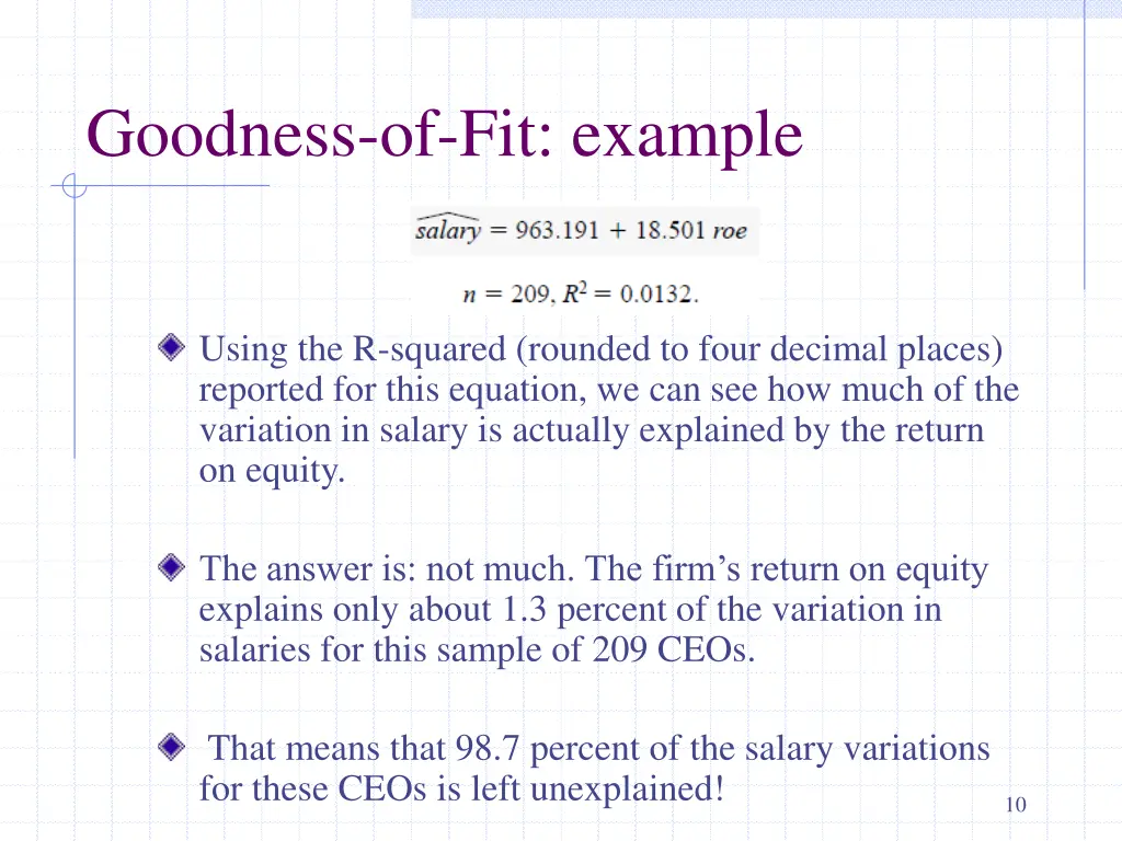 goodness of fit example