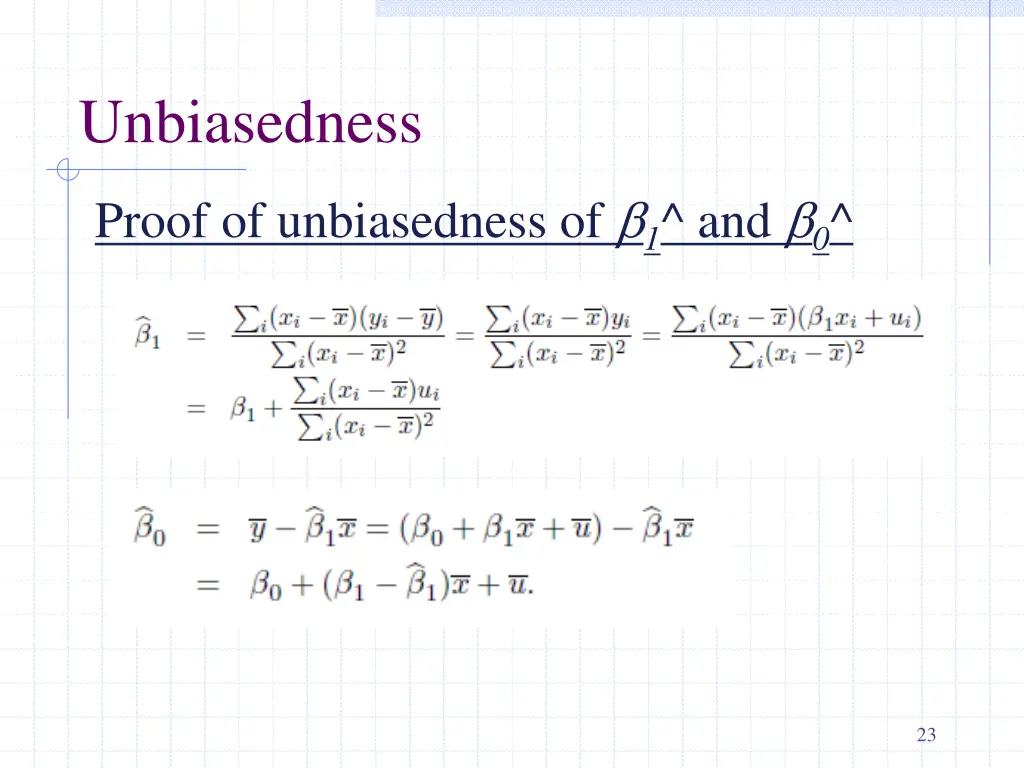 unbiasedness 1