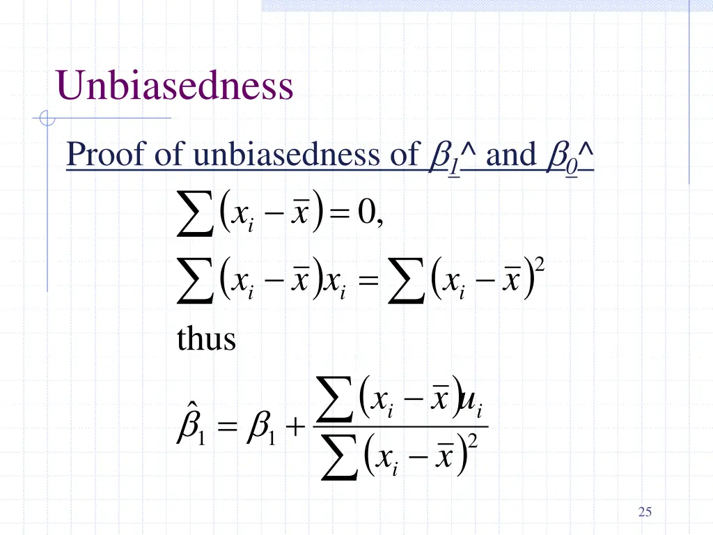 unbiasedness 3